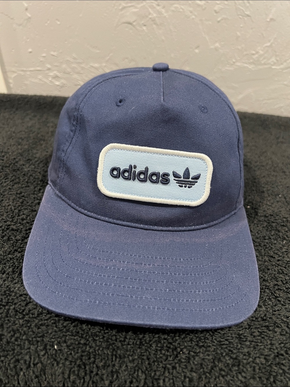 ⛳️🏌️♂️ ADIDAS Originals Golf Tour Archive 5-Panel Patch Snapback Hat Navy Blue